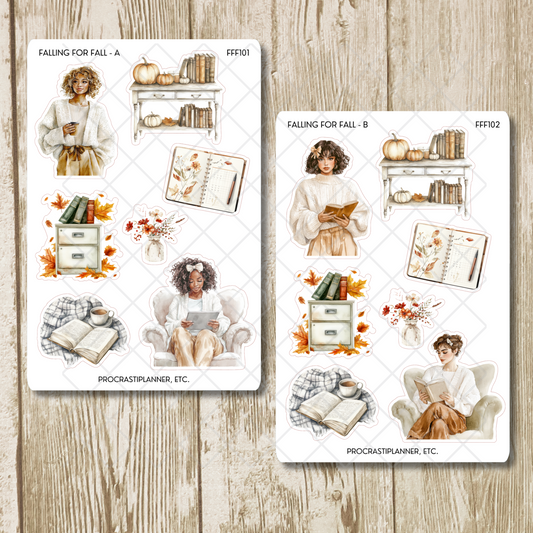 Falling for Fall Autumn Planner Stickers Deco