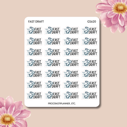 Fast Draft Writer Planner Stickers