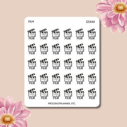 Film Planner Stickers: VLog YouTube Schedule