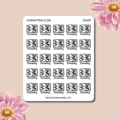 Formatting Icon Planner Stickers