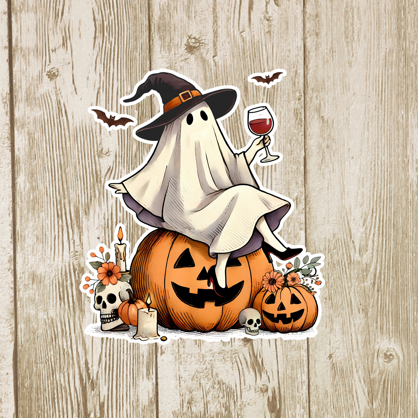 Fall Ghosts Halloween Planner Stickers