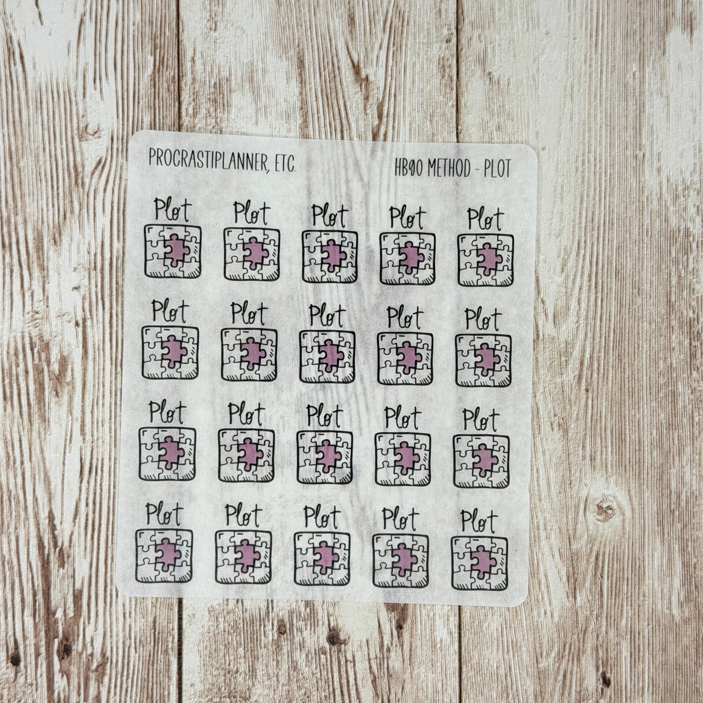 Special Edition HB90 Method Washi Planner Stickers - Final Sale