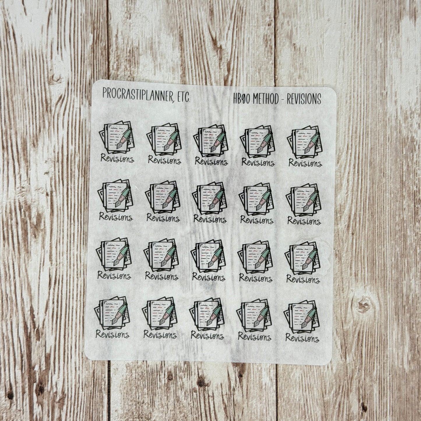 Special Edition HB90 Method Washi Planner Stickers - Final Sale