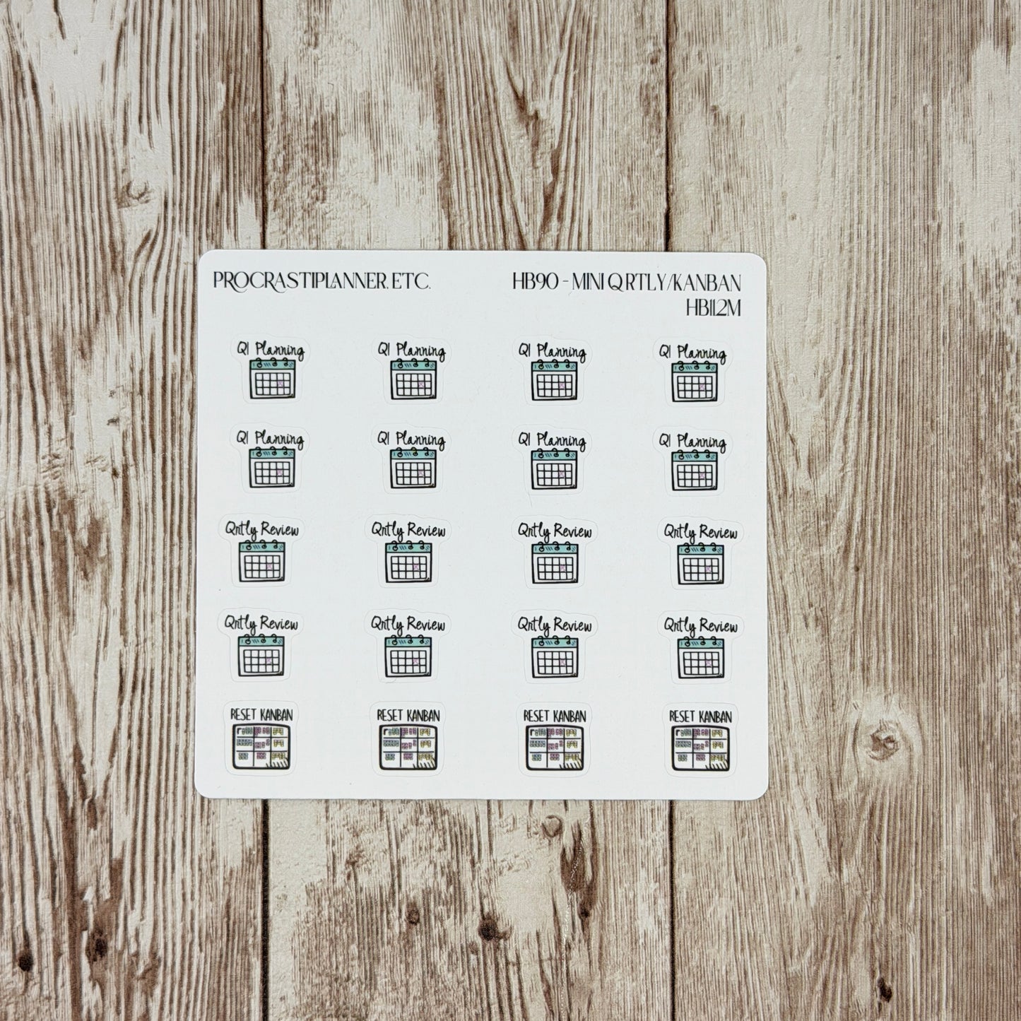 HB90 Planner Sticker Misprints