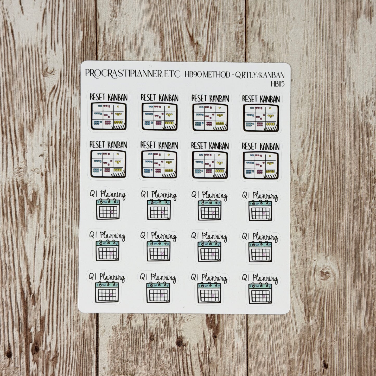 HB90 Planner Sticker Misprints