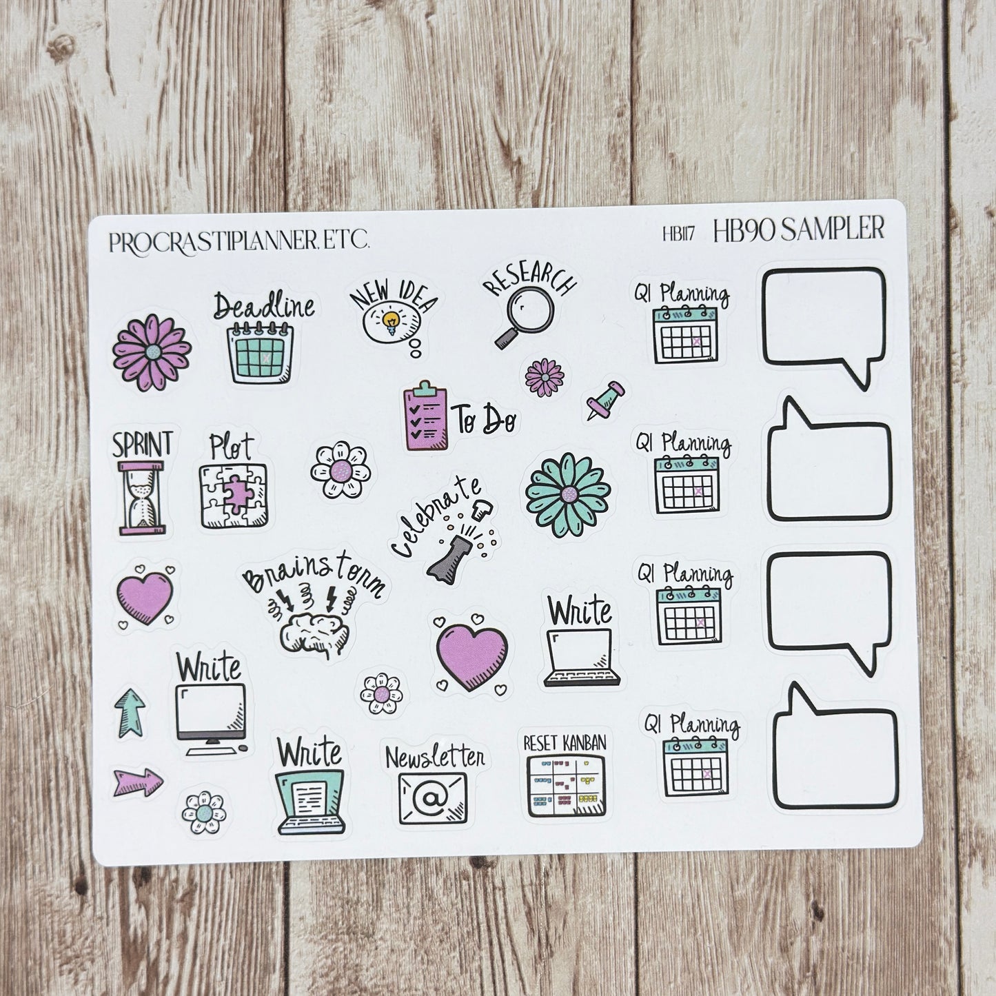 HB90 Planner Sticker Misprints