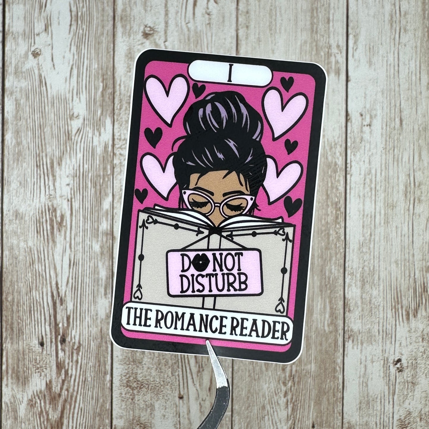 The Romance Reader Tarot Card Waterproof Sticker, Decal