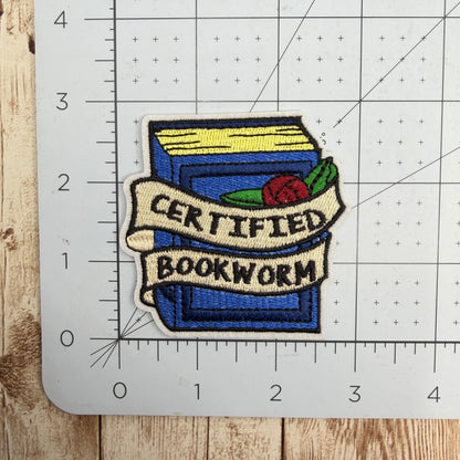 Certified Bookworm Iron-on Patch
