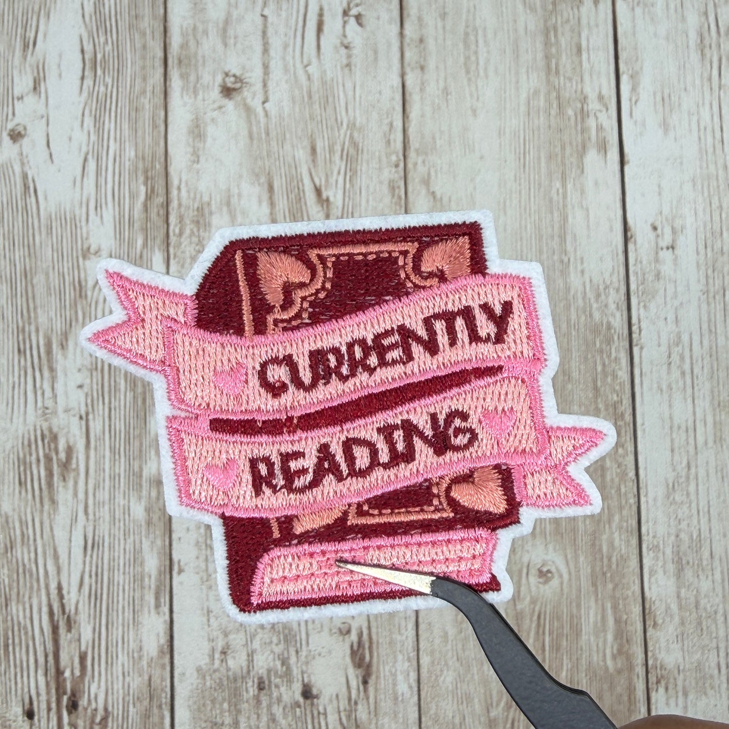 Currently Reading Iron-on Patch