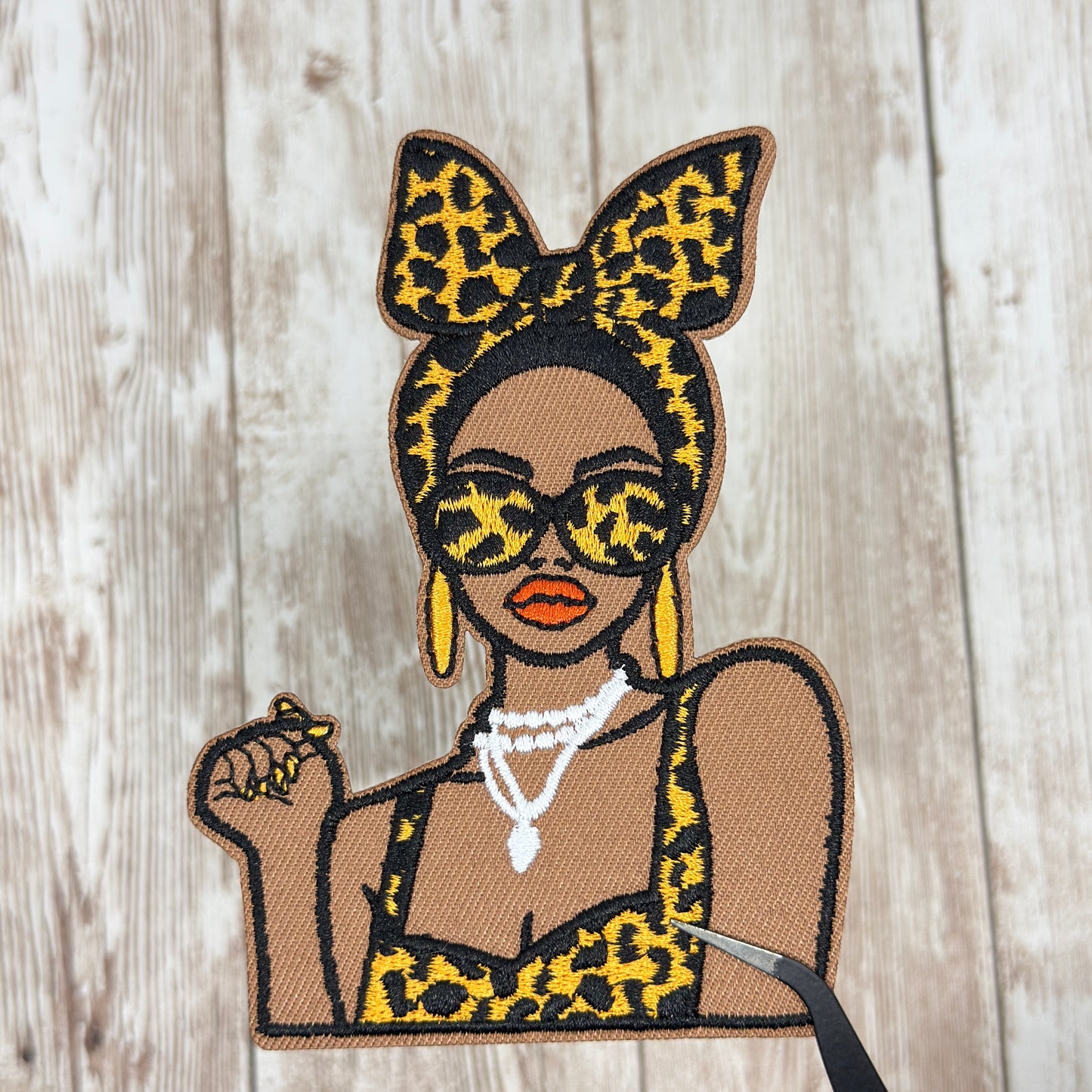 Cheetah Girl  Iron On Patch