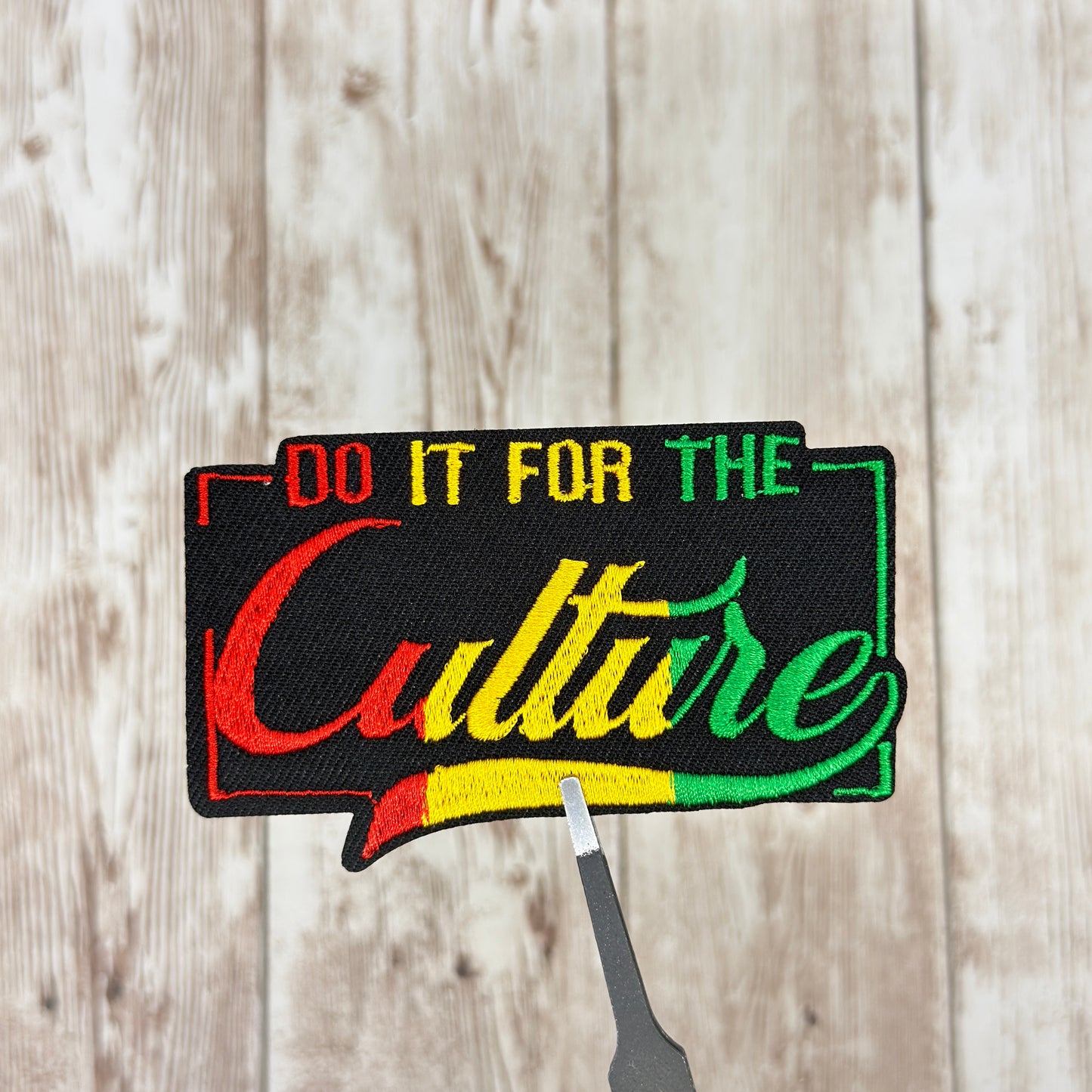 Do It For The Culture Square Iron On Patch