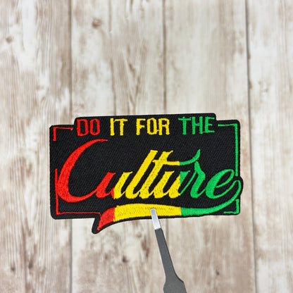 Do It For The Culture Square Iron On Patch
