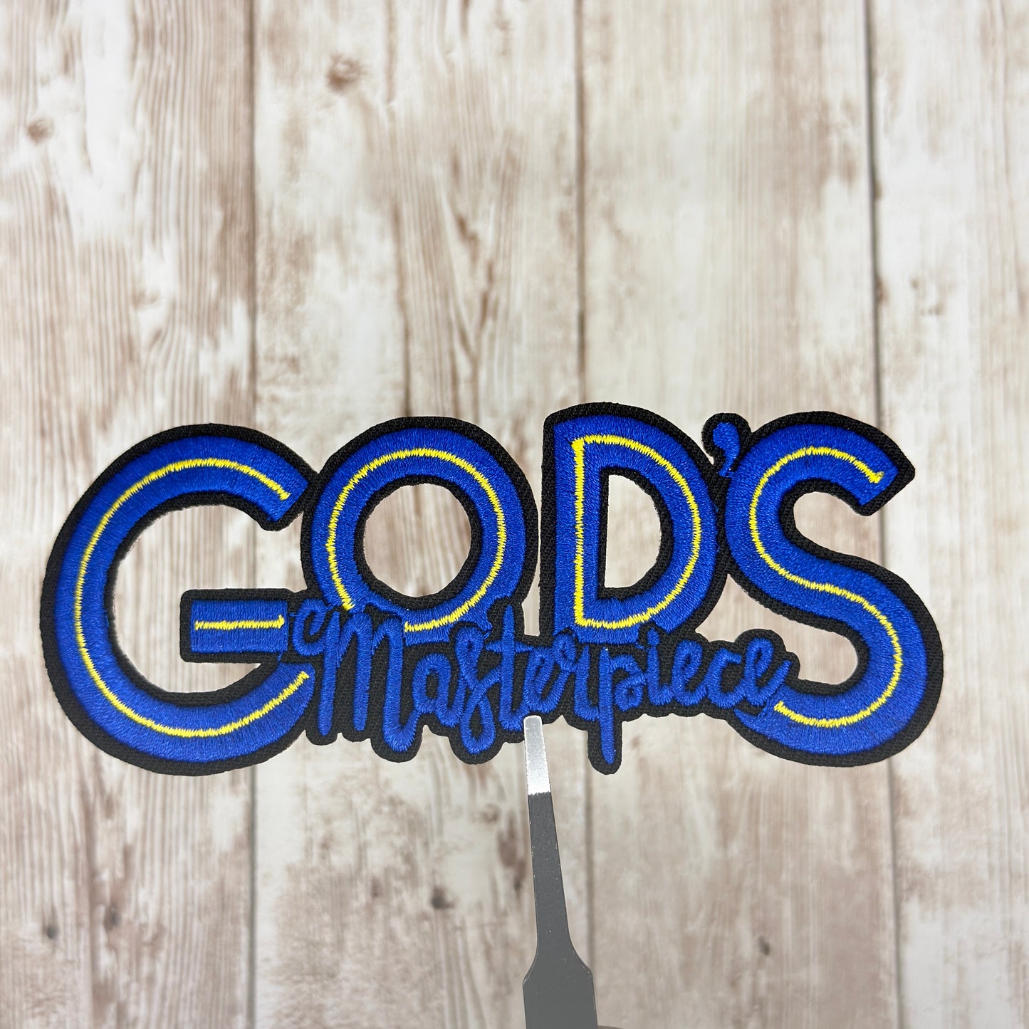 God's Masterpiece Iron On Patch