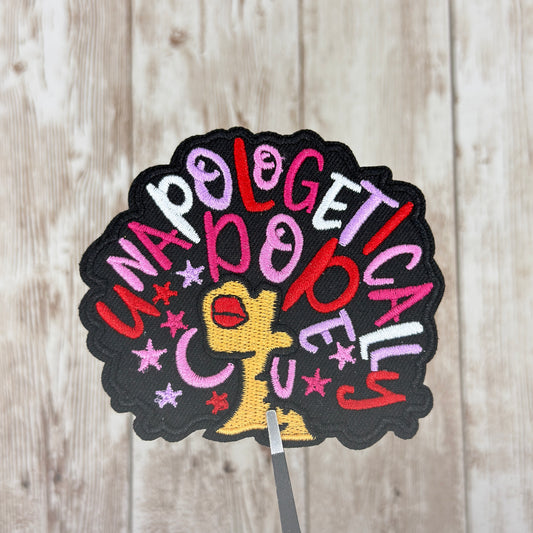 Unapologetically Dope - Pink Iron On Patch