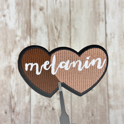 Melanin Hearts Iron On Patch