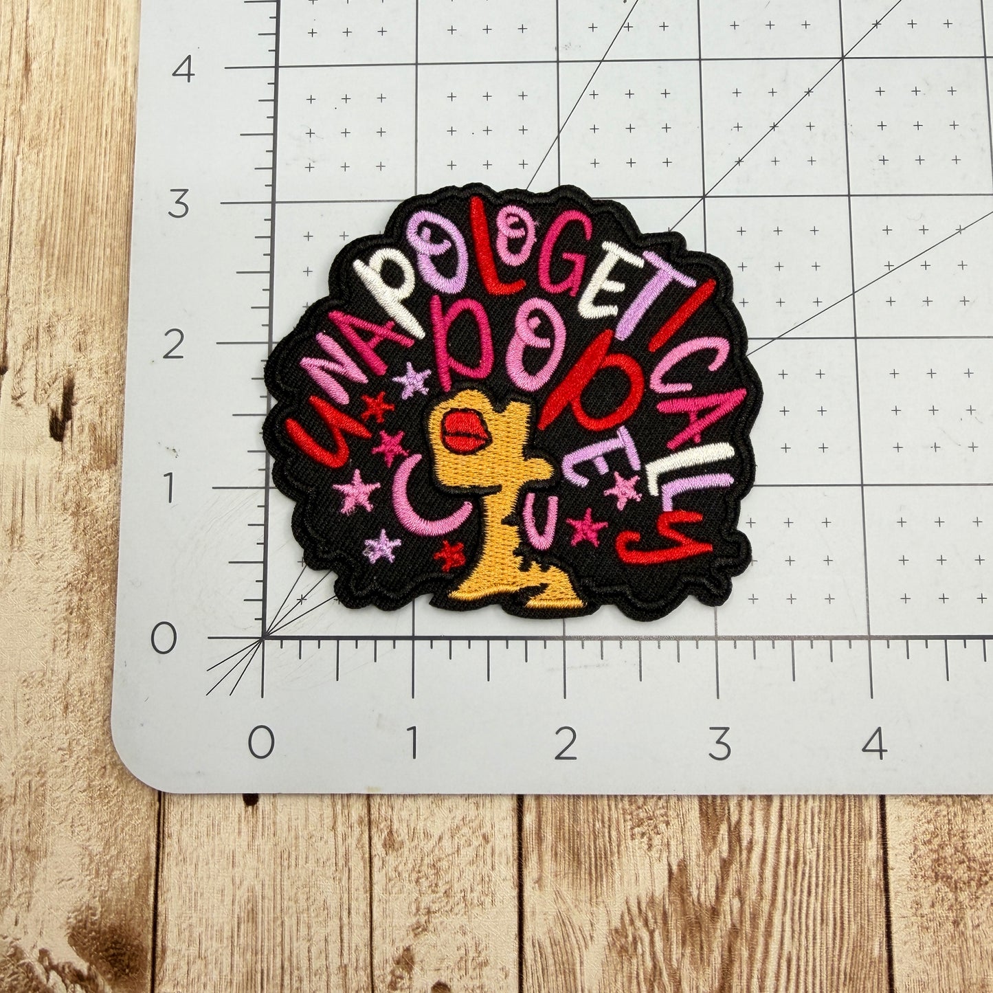 Unapologetically Dope - Pink Iron On Patch