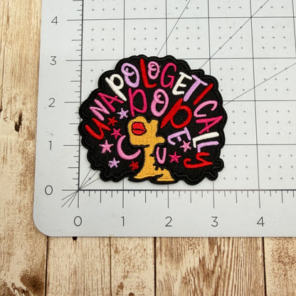 Unapologetically Dope - Pink Iron On Patch