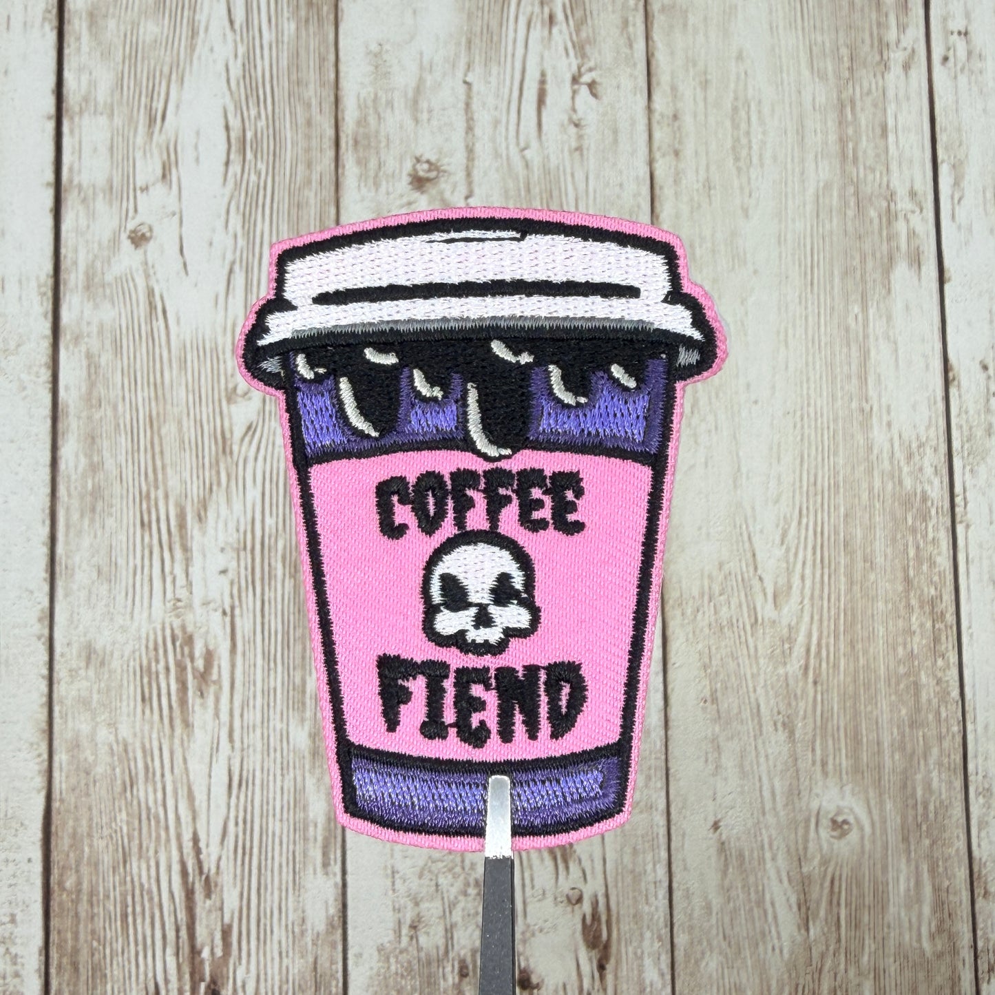 Coffee Fiend Iron On Patch