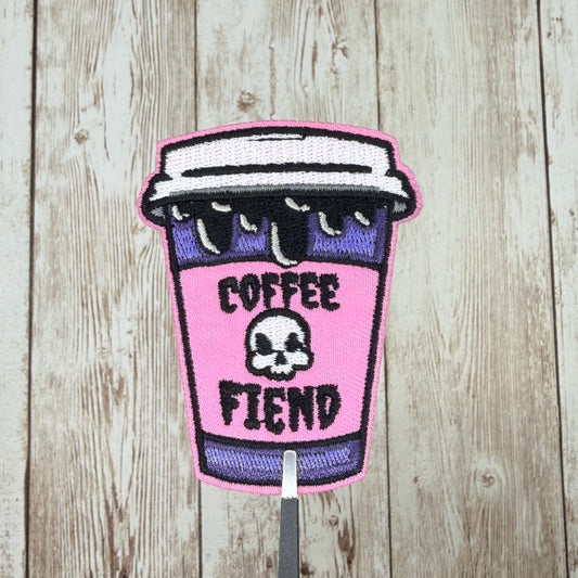 Coffee Fiend Iron On Patch