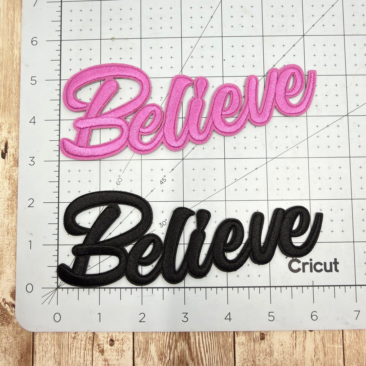 BELIEVE - Script Iron On Patch