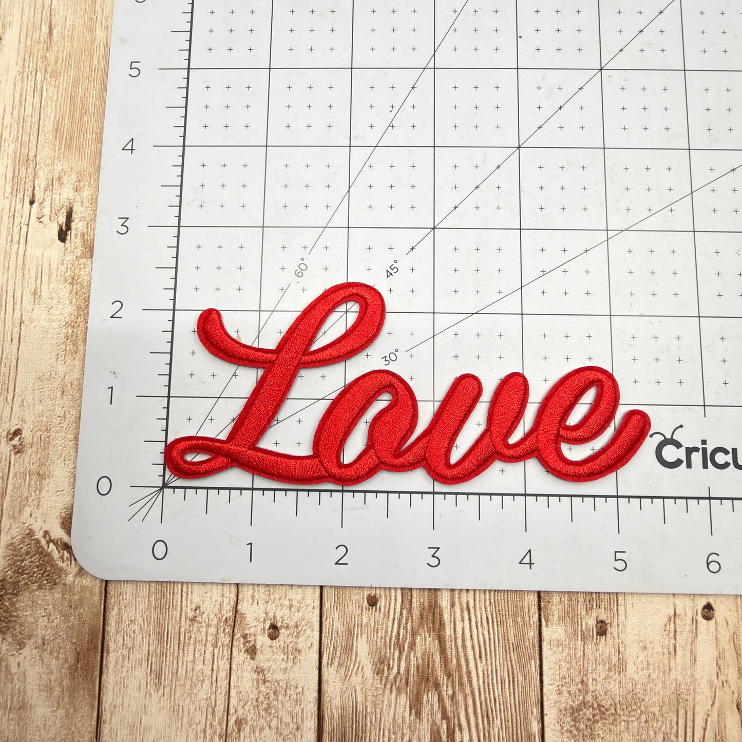 LOVE - Script Iron On Patch - Multiple Colors