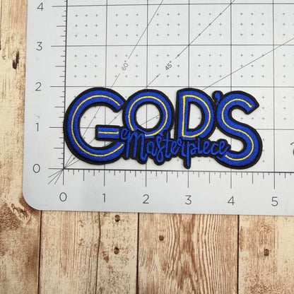 God's Masterpiece Iron On Patch
