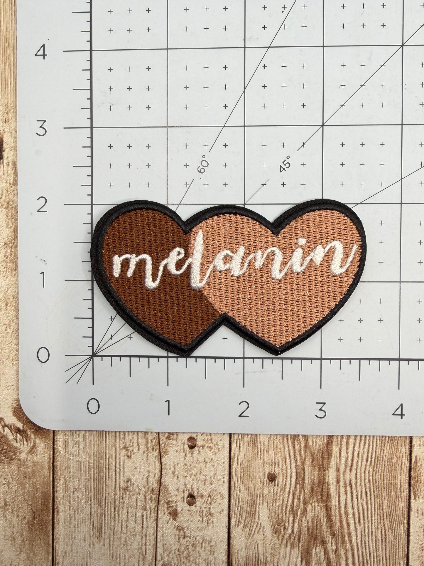 Melanin Hearts Iron On Patch