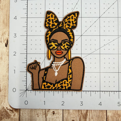Cheetah Girl  Iron On Patch