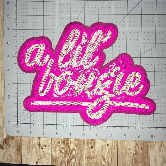 A Lil' Bougie - Large Multiple Colors Iron On Patch