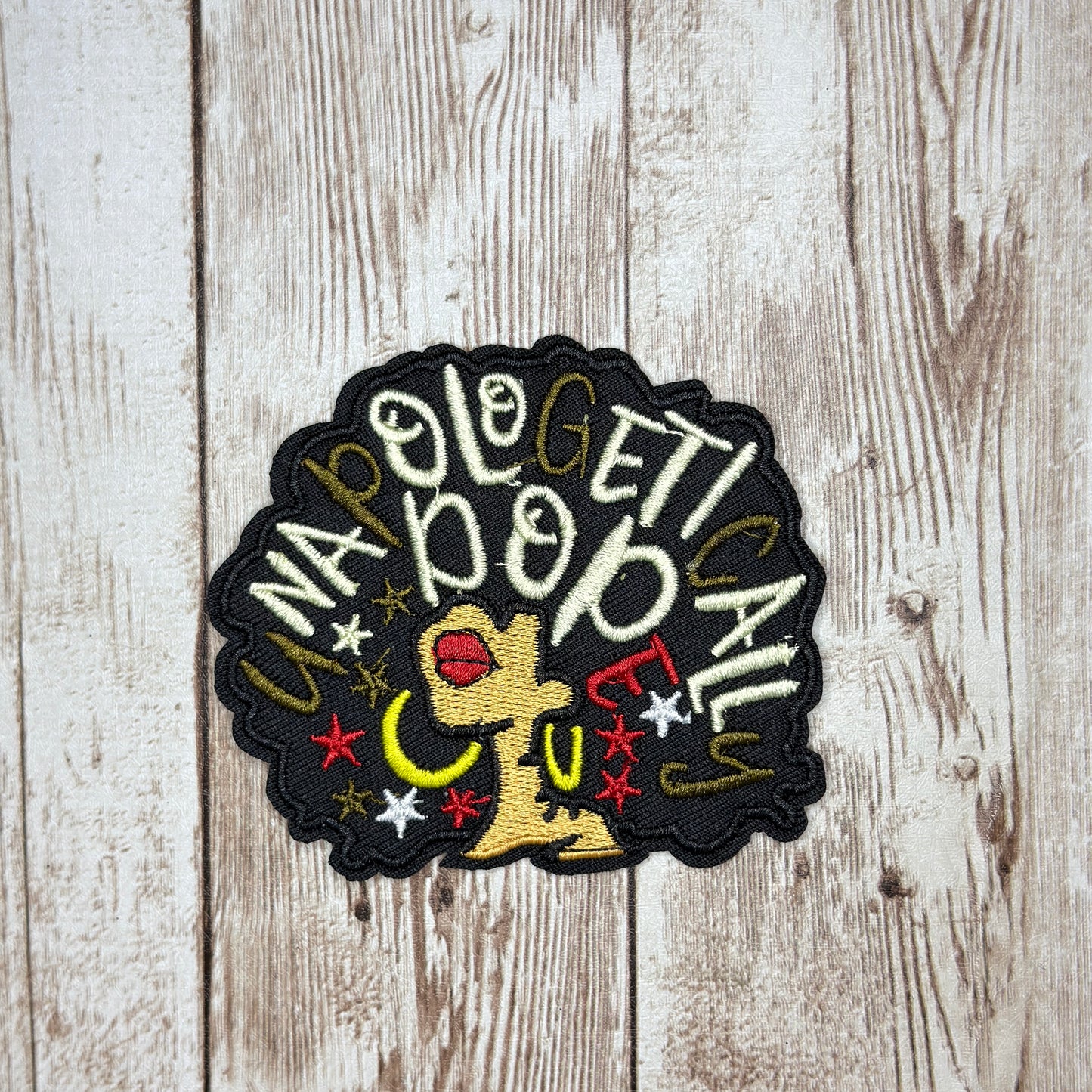 Unapologetically Dope - Pink Iron On Patch