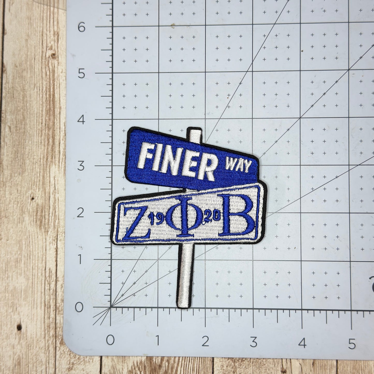 Finer Way Street Sign Iron On Patch
