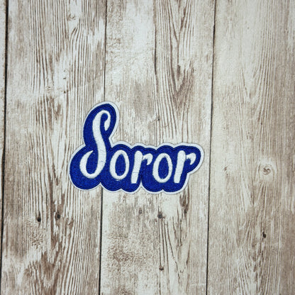 Zeta Soror Iron On Patch - Two Styles