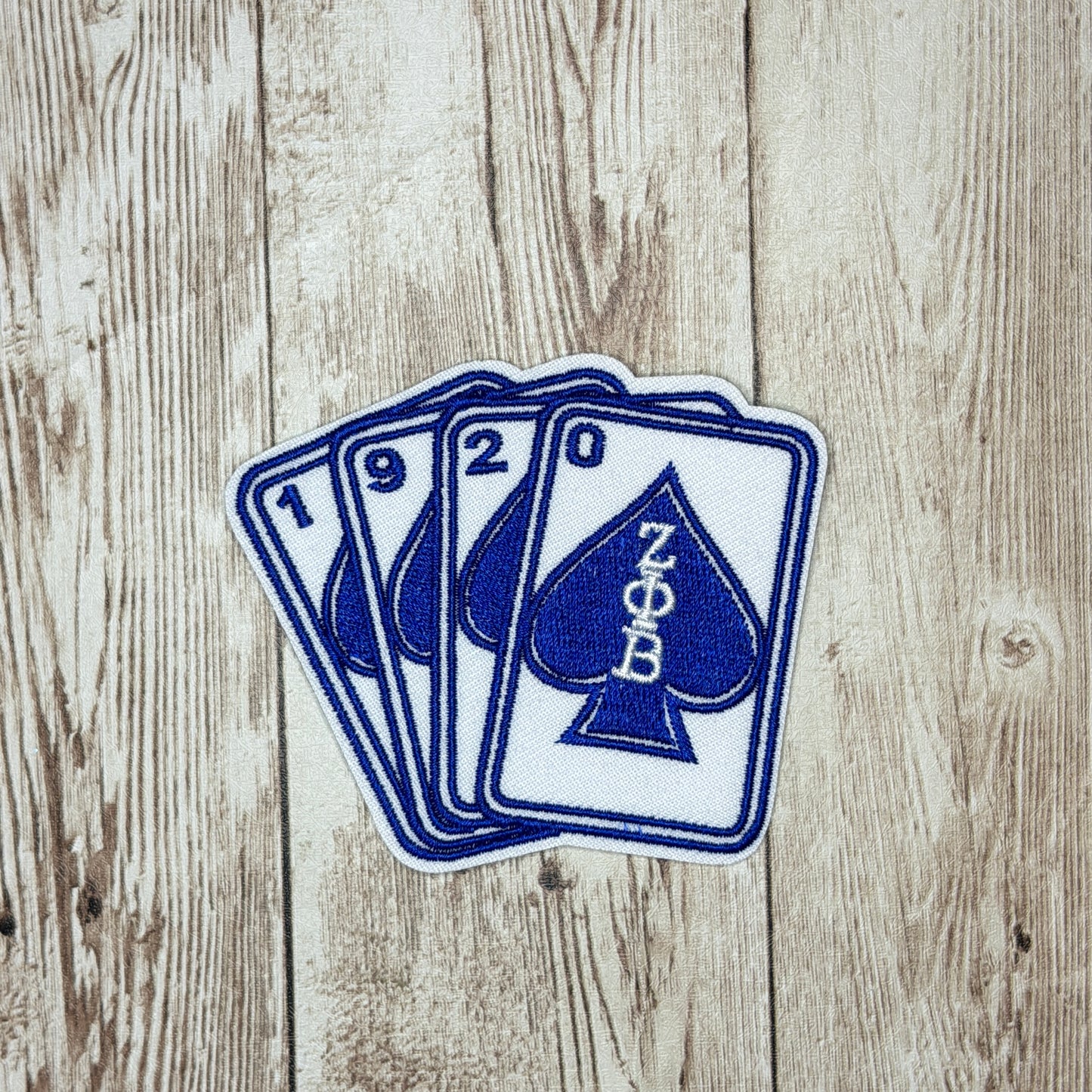 1920 Deck of Spades Iron On Patch Two Sizes