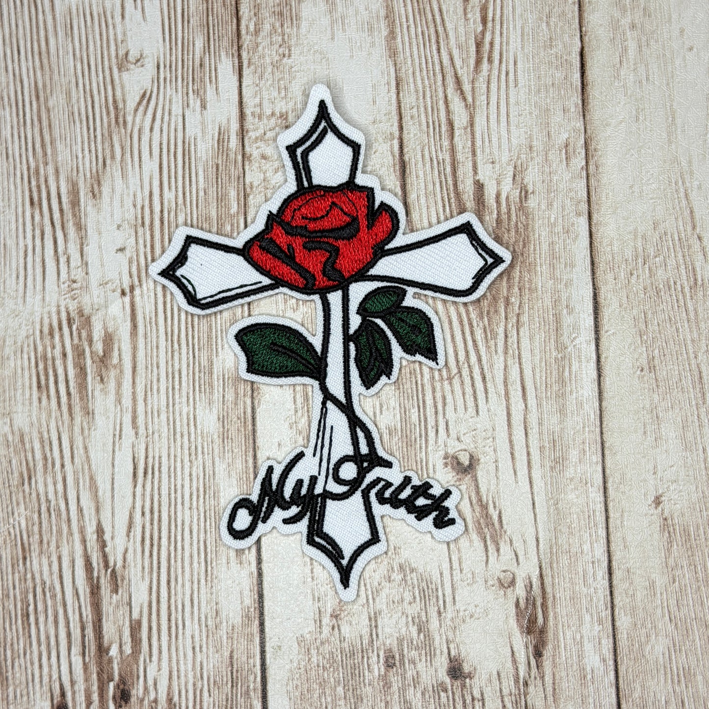 My Truth Cross Iron On Patch