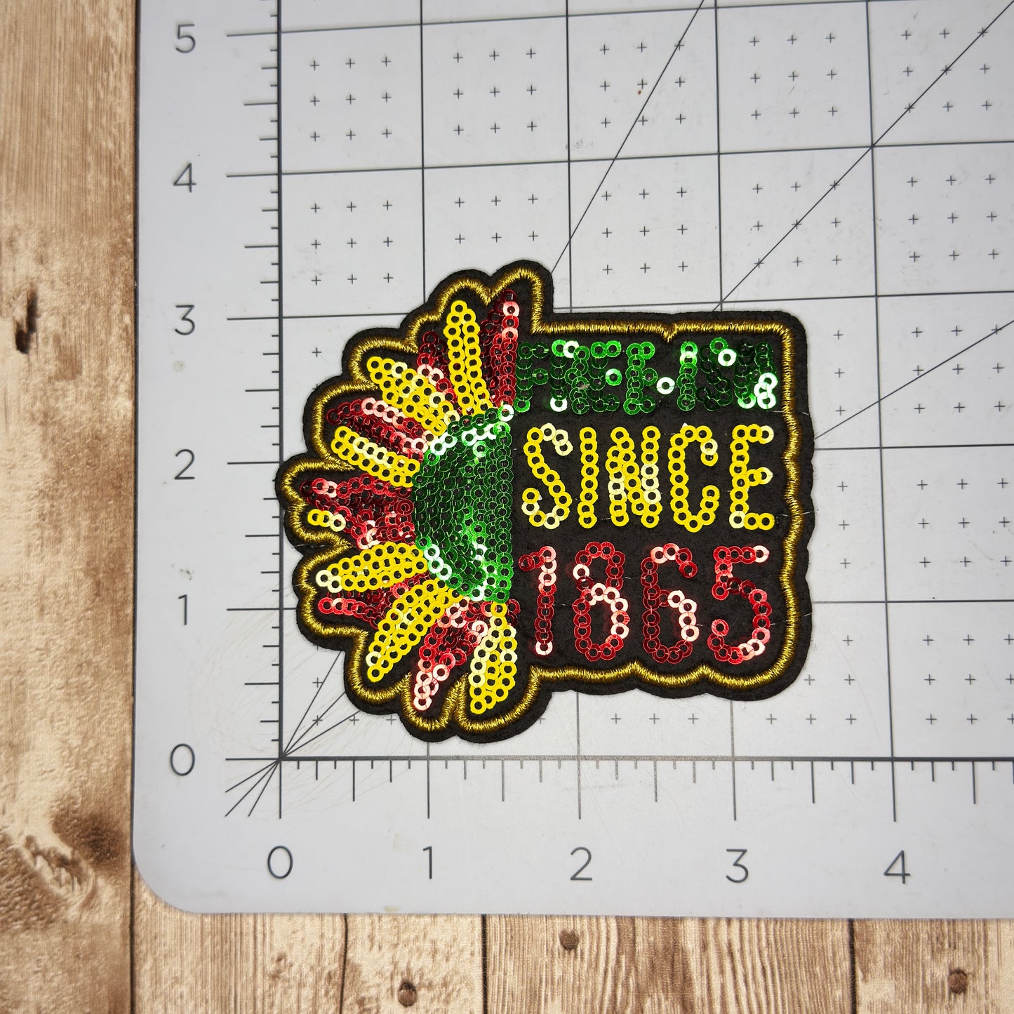 Sequins Juneteenth Celebration Iron on Patch Multiple Styles