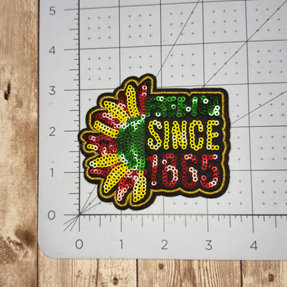 Sequins Juneteenth Celebration Iron on Patch Multiple Styles