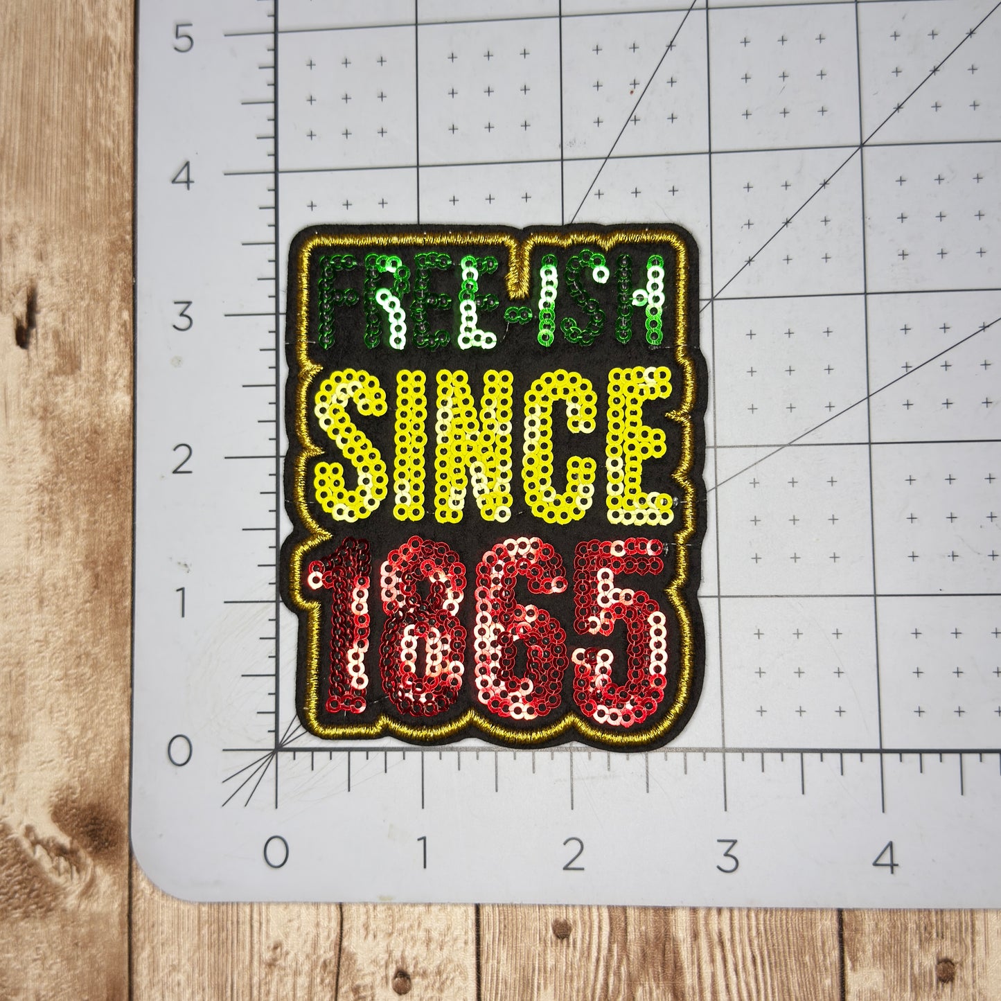 Sequins Juneteenth Celebration Iron on Patch Multiple Styles
