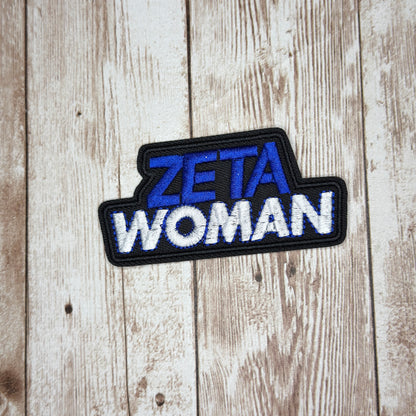Zeta Woman Iron On Patch