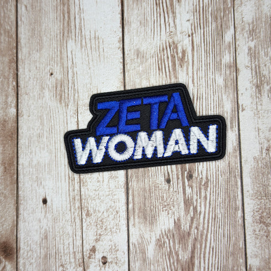 Zeta Woman Iron On Patch