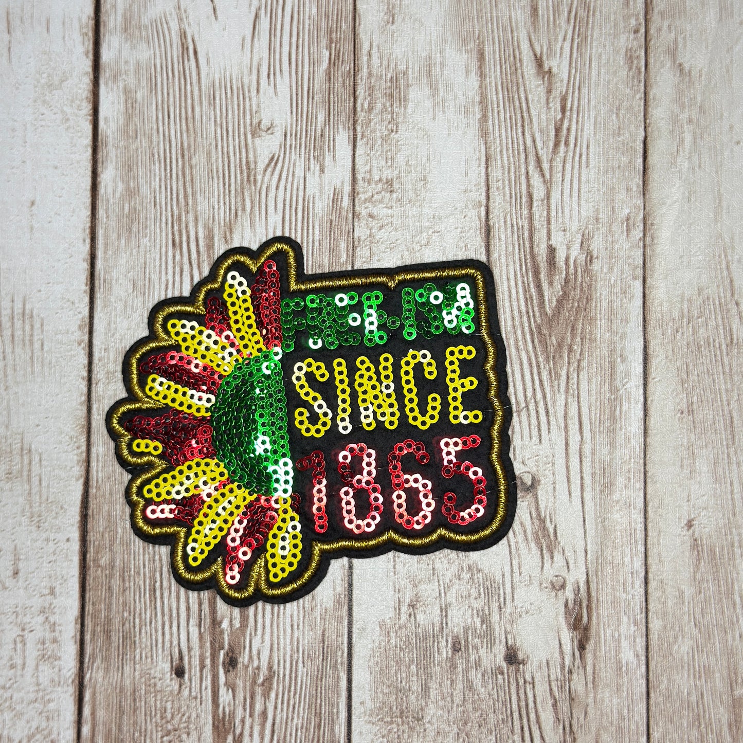 Sequins Juneteenth Celebration Iron on Patch Multiple Styles
