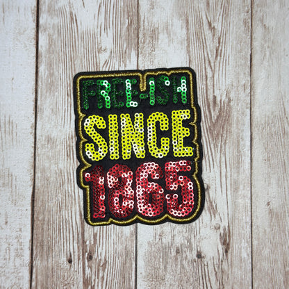 Sequins Juneteenth Celebration Iron on Patch Multiple Styles