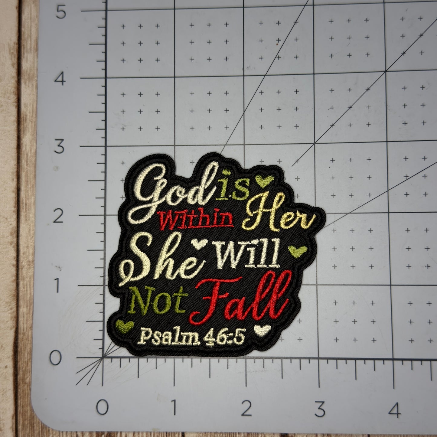 God Is Within Iron-on Patch