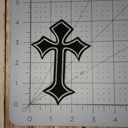 Cross Iron-on Patch - Two Colors