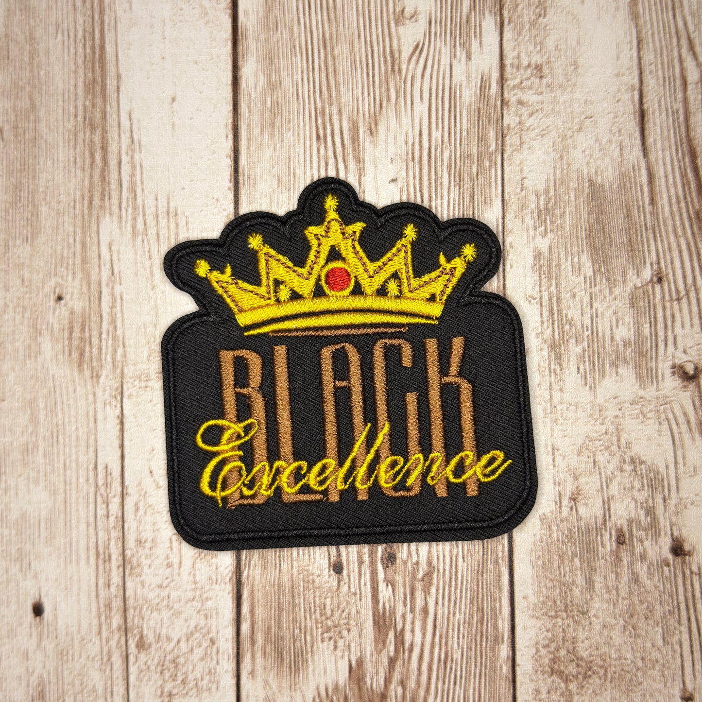 Black Excellence Iron-on Patch
