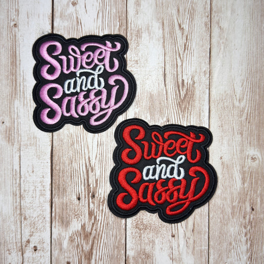 Sweet and Sassy Iron-on Patch - Two Colors