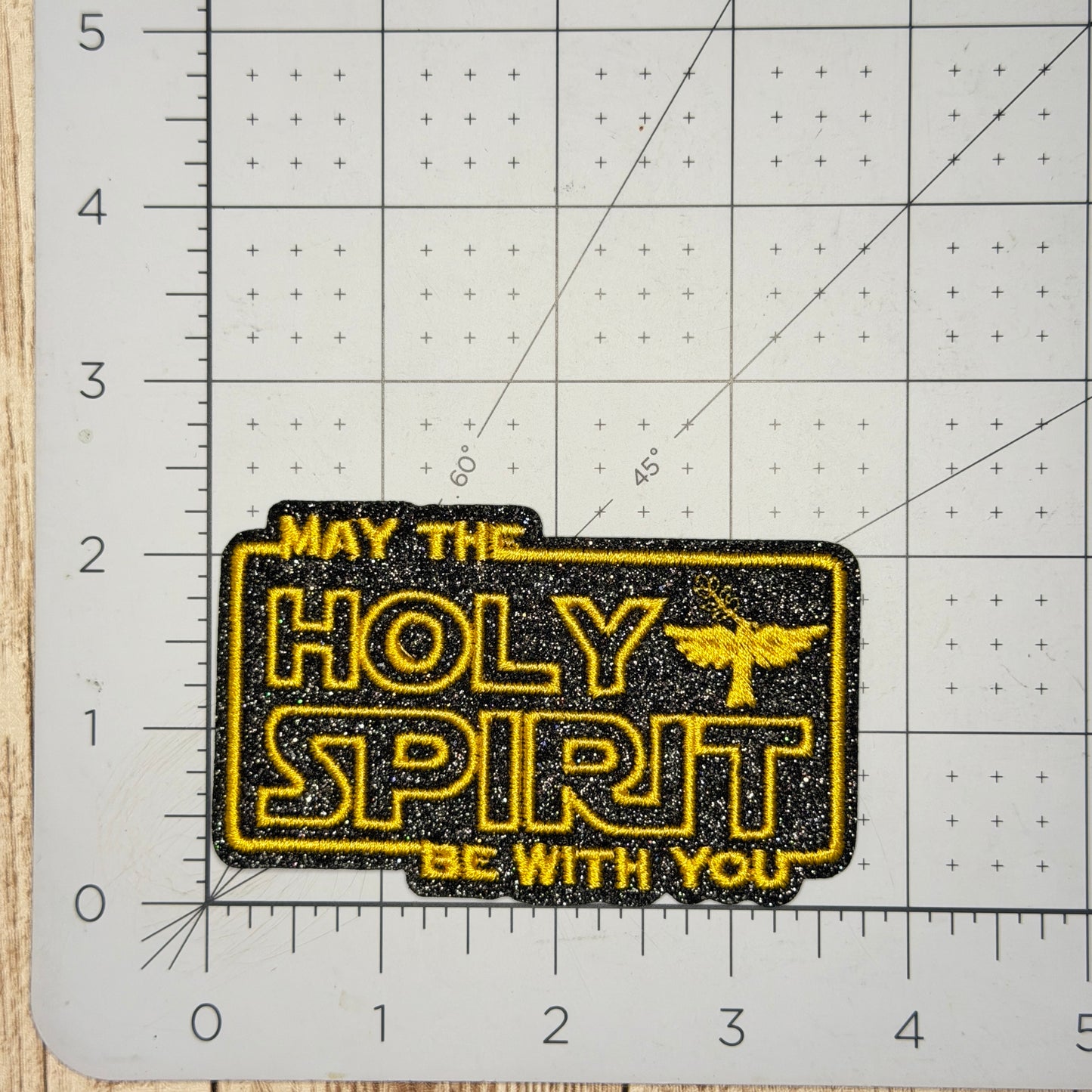 May The Holy Spirit Be With You Iron-on Patch
