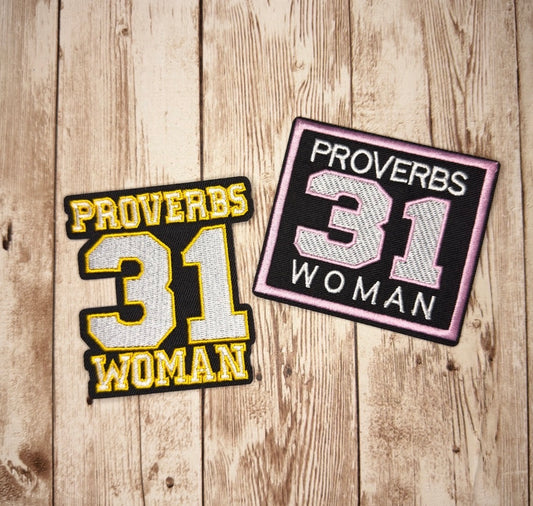 Proverbs 31 Woman Iron-on Patch - Two Styles
