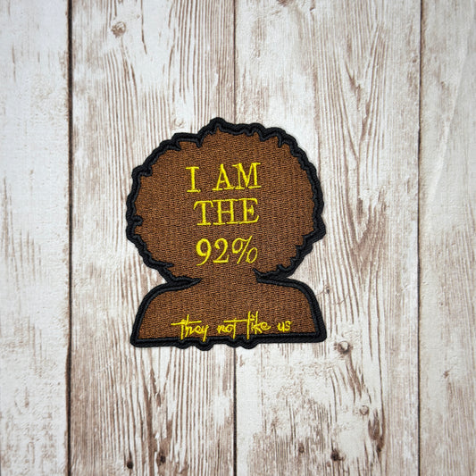 I Am the 92% Iron On Patch
