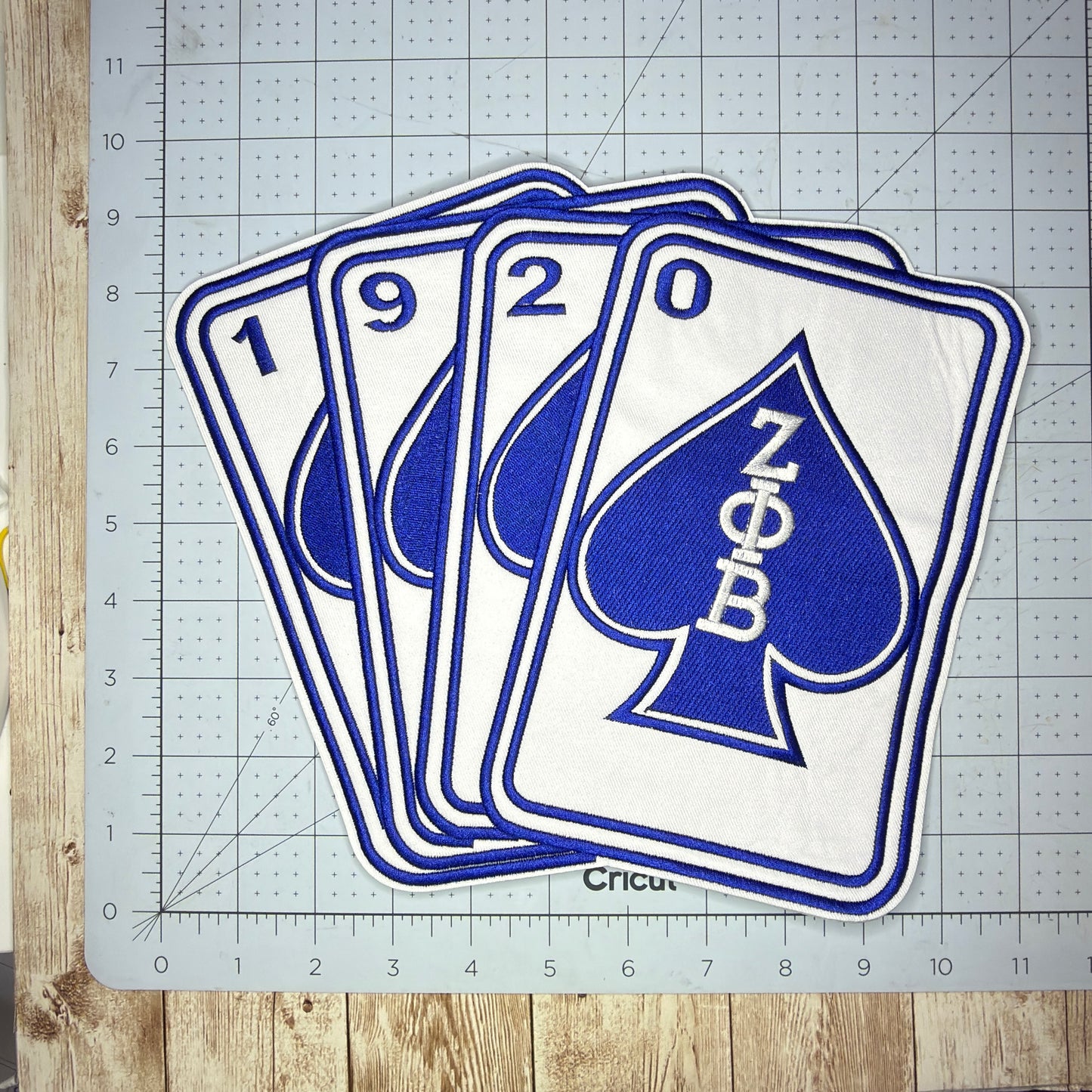 1920 Deck of Spades Iron On Patch Two Sizes