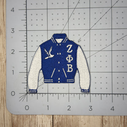 Zeta Varsity Jacket Iron On Patch Large